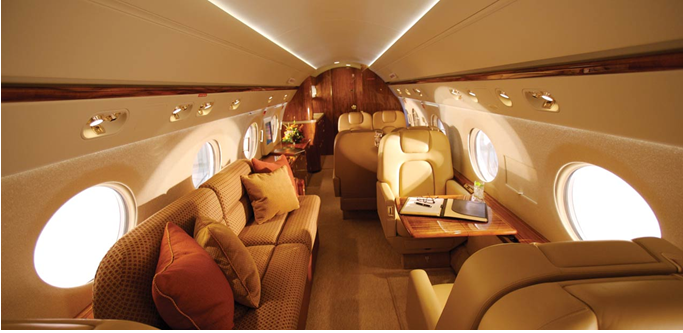 Gulfstream designed the interior of business jet-craft G450